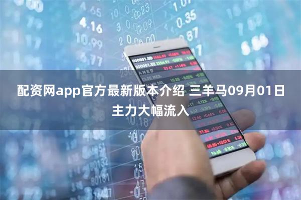 配资网app官方最新版本介绍 三羊马09月01日主力大幅流入
