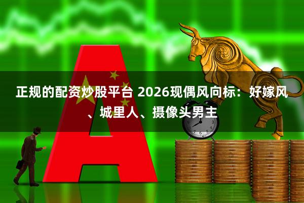 正规的配资炒股平台 2026现偶风向标：好嫁风、城里人、摄像头男主
